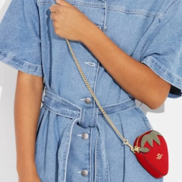 Coach Strawberry Coin Case - Picture 3 of 4